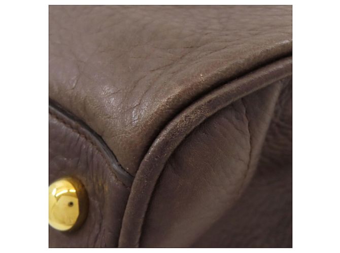 Borsa Tote Loewe in pelle con logo Marrone - vista 26