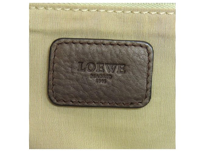 Borsa Tote Loewe in pelle con logo Marrone - vista 6