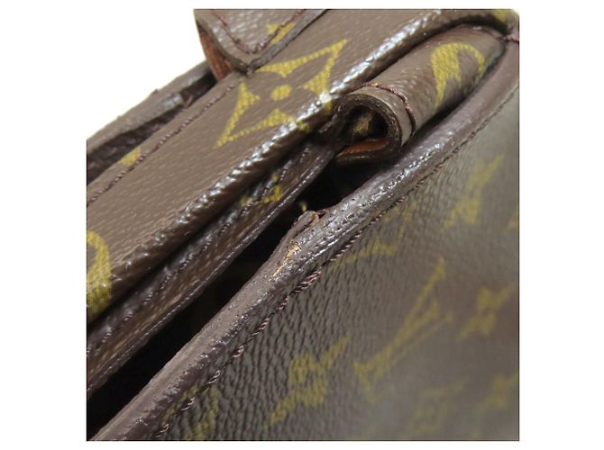 Malette en toile Monogram Louis Vuitton Marron Monogramme - vue 18