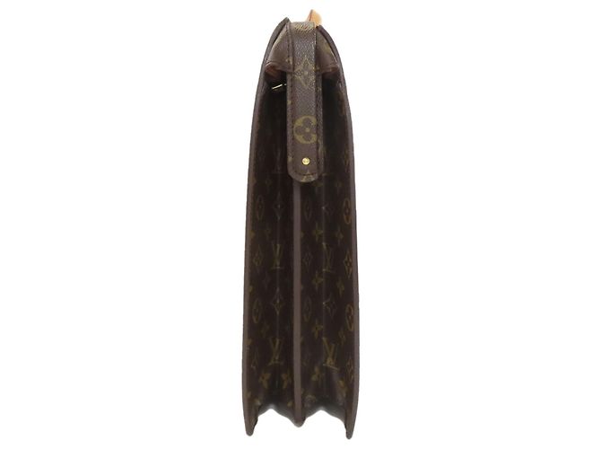 Malette en toile Monogram Louis Vuitton Marron Monogramme - vue 3