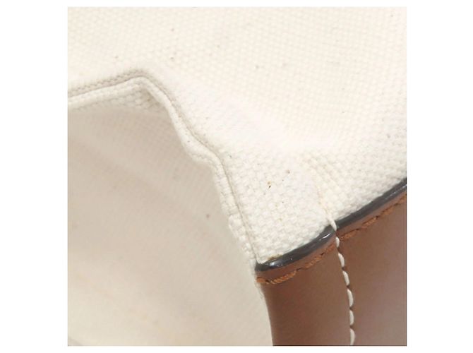 Jimmy Choo Logo Tote Bag aus beigem Canvas - Ansicht 18