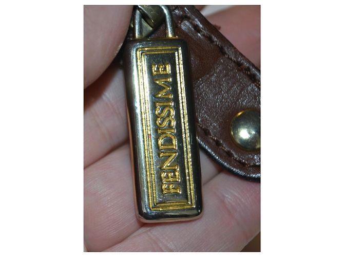Fendissime Borsa a mano Fendi in pelle marrone - vista 10