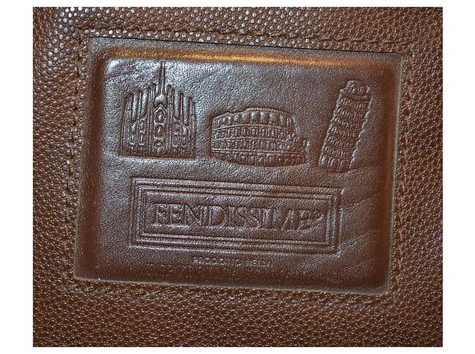 Fendissime Borsa a mano Fendi in pelle marrone - vista 3