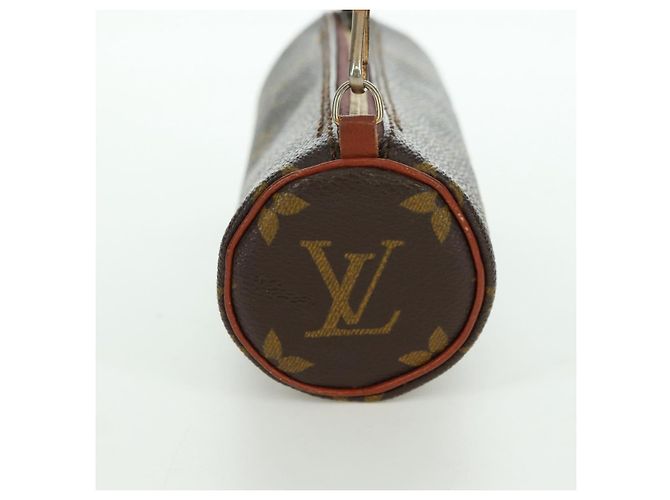 Pochette Papillon Mini in Tela Monogram Louis Vuitton Marrone - vista 3