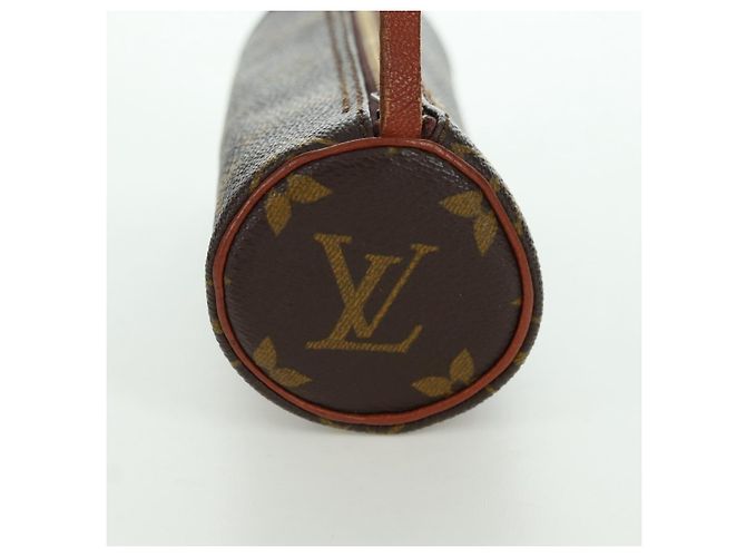 Pochette Papillon Mini in Tela Monogram Louis Vuitton Marrone - vista 4