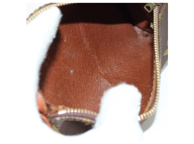 Pochette Papillon Mini in Tela Monogram Louis Vuitton Marrone - vista 5