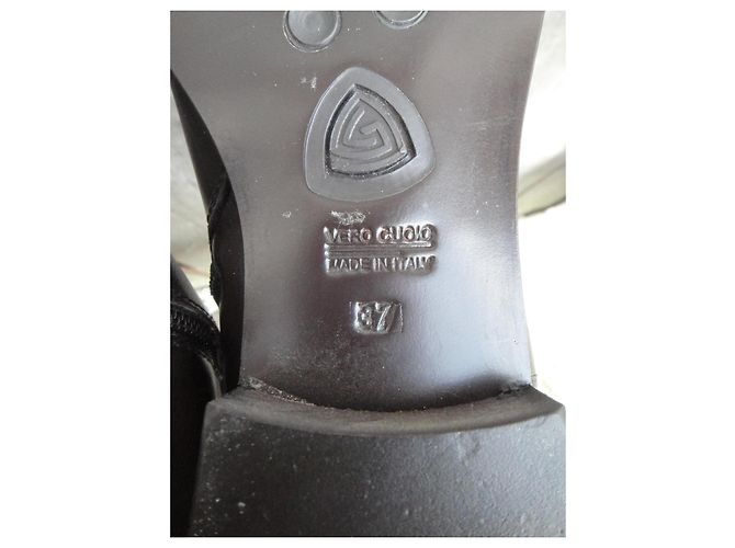 Autre Marque Botas AGL de cuero marrón oscuro - vista 8