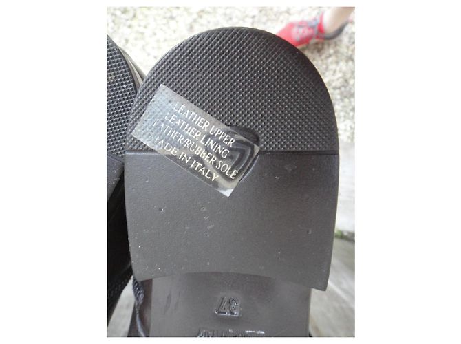 Autre Marque Botas AGL de cuero marrón oscuro - vista 9