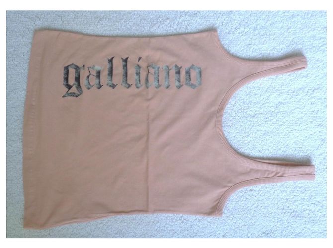 Top de algodón rosa John Galliano - vista 7