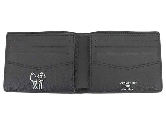 Slender Louis Vuitton Monogram Gradient Geldbörse im Bi-Fold-Format Schwarz Mehrfarben - Ansicht 6