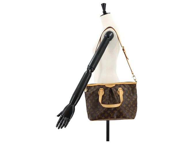 Borsa Tote Palermo PM Monogramma Louis Vuitton Marrone - vista 10