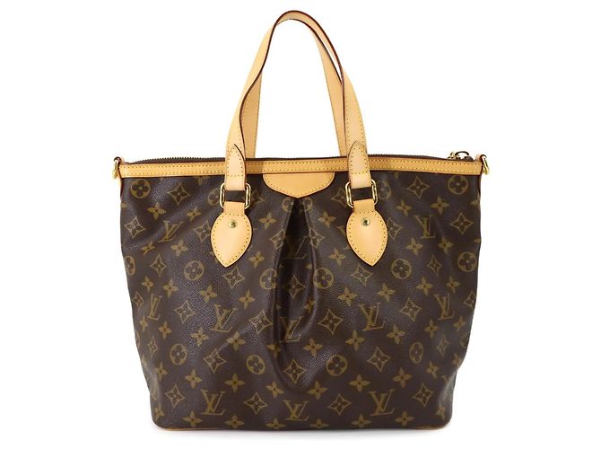 Borsa Tote Palermo PM Monogramma Louis Vuitton Marrone - vista 3