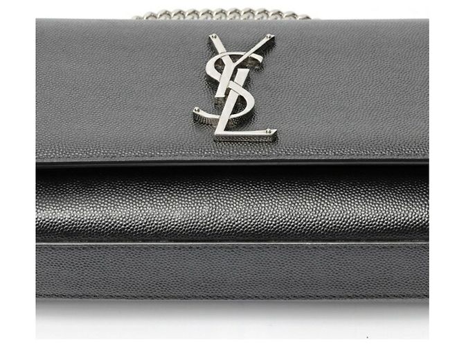 Borsa a Spalla Kate Small Chain di Saint Laurent Nero - vista 4