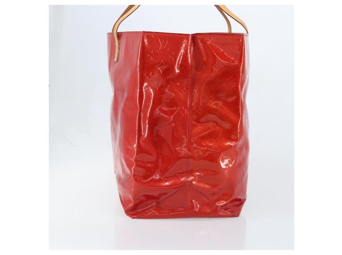 LOUIS VUITTON Borsa Tote Reade GM Monogram Vernis Rossa M91084 LV Auth AMZ416 Rosso - vista 4
