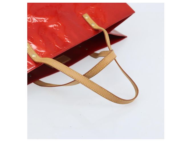 LOUIS VUITTON Borsa Tote Reade GM Monogram Vernis Rossa M91084 LV Auth AMZ416 Rosso - vista 7