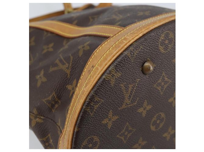 LOUIS VUITTON Borsa a Spalla Monogram Bucket GM M42236 LV Auth ARZ501 Monogramma - vista 11
