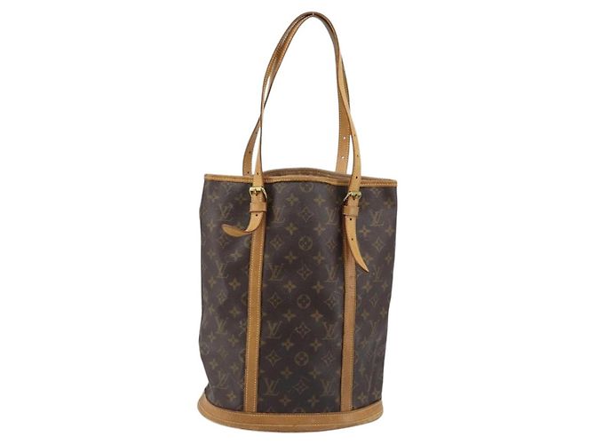 LOUIS VUITTON Borsa a Spalla Monogram Bucket GM M42236 LV Auth ARZ501 Monogramma - vista 3