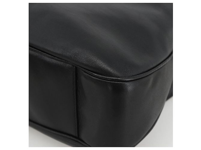 Borsa a Spalla in Pelle Gucci Bamboo 2way Nera Oro 001 2123 1577 Auth am11264 Nero D'oro - vista 12