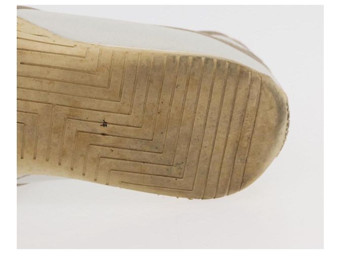Hermès Sneakers HERMES in pelle bianca Auth 174640A Bianco - vista 26
