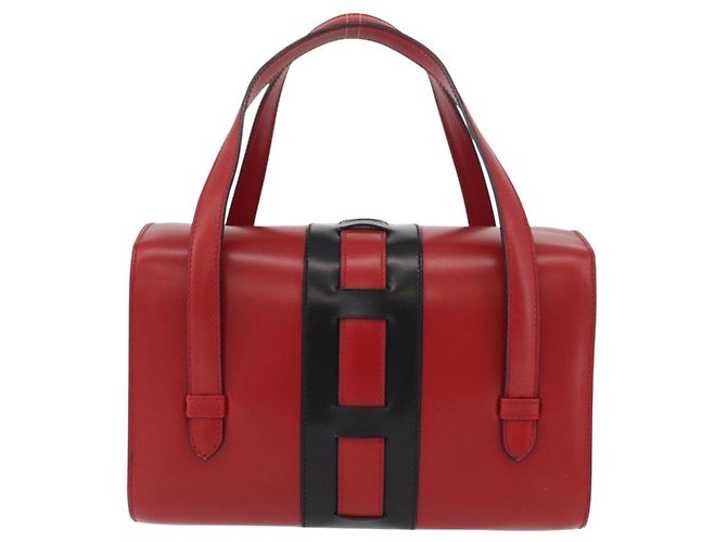 Céline Borsa a mano CELINE in pelle rossa dorata Auth YKZ1471A Rosso D'oro - vista 3