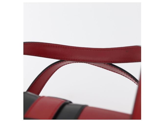 Céline Borsa a mano CELINE in pelle rossa dorata Auth YKZ1471A Rosso D'oro - vista 8