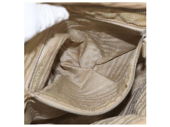 PRADA Borsa a mano in tela beige argento Auth YKZ813 - vista 23