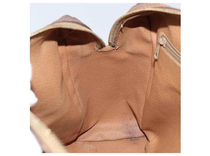 Céline Sac à main en toile Macadam CELINE en cuir PVC marron doré Auth YKZ329 - vue 21