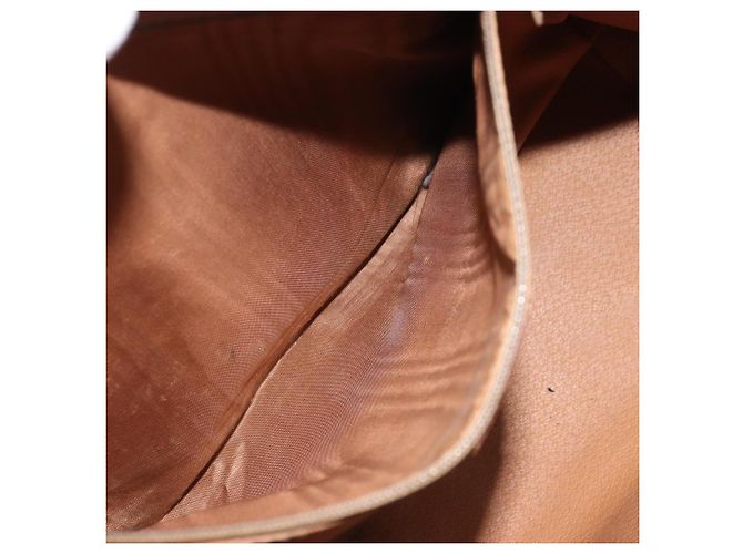 Céline Sac à main en toile Macadam CELINE en cuir PVC marron doré Auth YKZ329 - vue 23