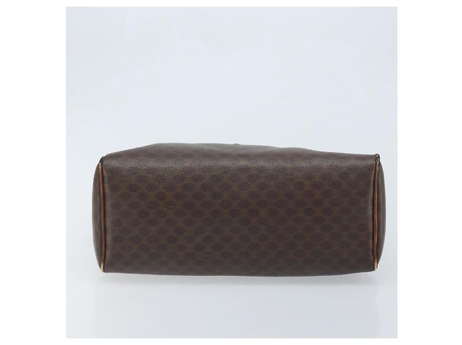 Céline Sac à main en toile Macadam CELINE en cuir PVC marron doré Auth YKZ329 - vue 9