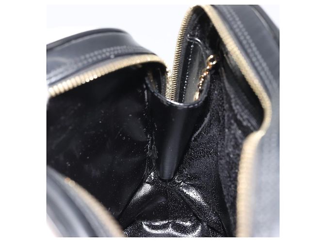 Bolso Tote GUCCI de cuero patentado negro y dorado Auth bs34437 - vista 18
