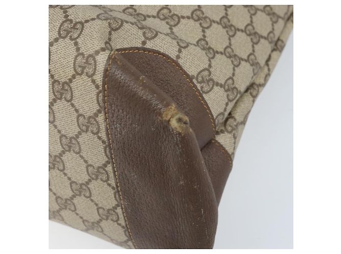 Gucci Borsa Tote GG Supreme in PVC beige e oro 002 39 0172 Auth gh2028 - vista 10