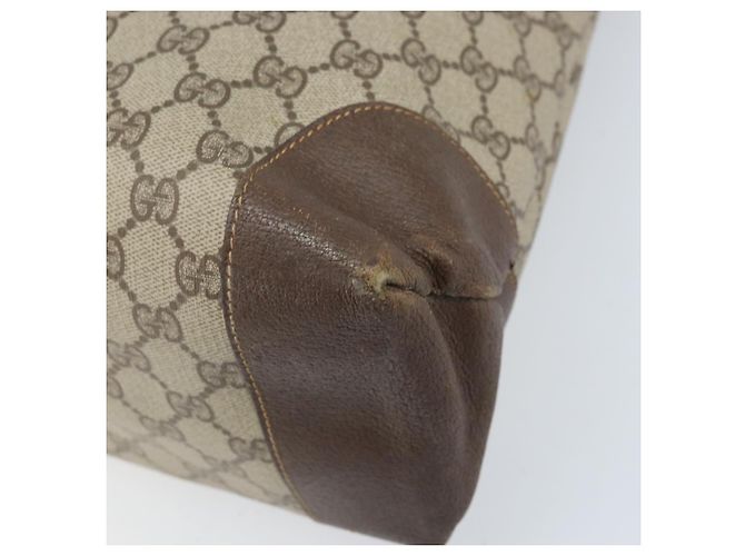 Gucci Borsa Tote GG Supreme in PVC beige e oro 002 39 0172 Auth gh2028 - vista 12
