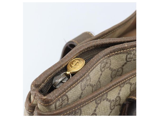 Gucci Borsa Tote GG Supreme in PVC beige e oro 002 39 0172 Auth gh2028 - vista 16