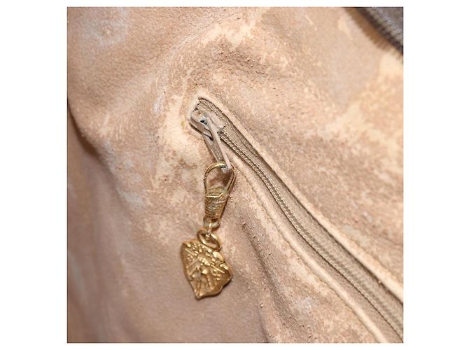 Gucci Borsa Tote GG Supreme in PVC beige e oro 002 39 0172 Auth gh2028 - vista 21