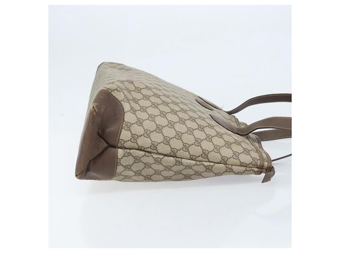 Gucci Borsa Tote GG Supreme in PVC beige e oro 002 39 0172 Auth gh2028 - vista 4
