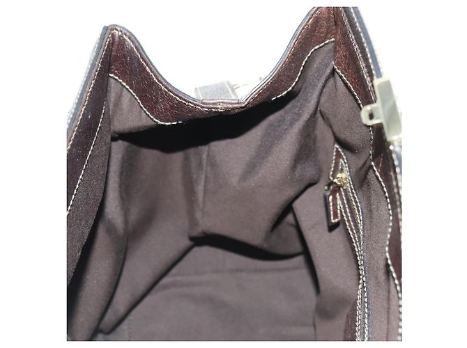 Borsa a mano Gucci Sherry Line in tela marrone e oro 146002 Auth 167181V D'oro - vista 19