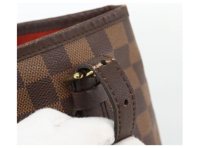 LOUIS VUITTON Borsa a Spalla Damier Ebene Marais N42240 LV Auth BA11935 - vista 14
