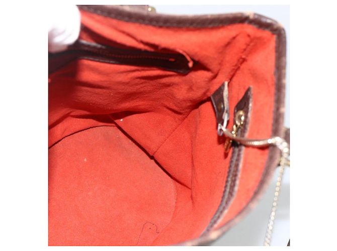 LOUIS VUITTON Borsa a Spalla Damier Ebene Marais N42240 LV Auth BA11935 - vista 17