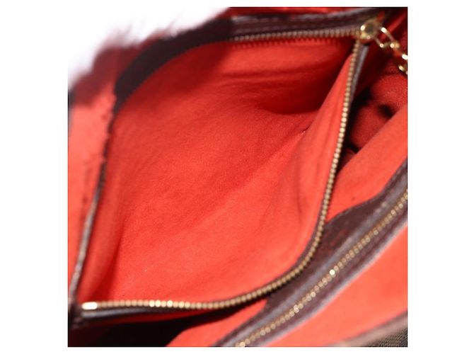 LOUIS VUITTON Borsa a Spalla Damier Ebene Marais N42240 LV Auth BA11935 - vista 22