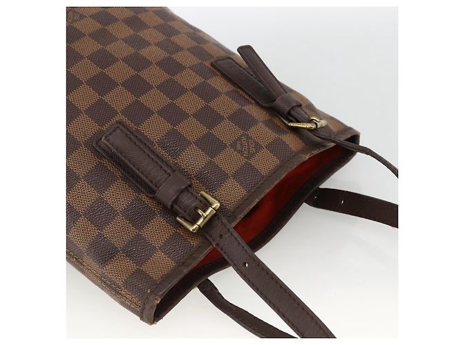 LOUIS VUITTON Borsa a Spalla Damier Ebene Marais N42240 LV Auth BA11935 - vista 6
