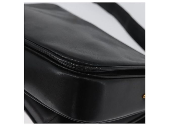 Céline Borsa a Spalla CELINE in Pelle Nera Oro Auth YKZ129 Nero D'oro - vista 13