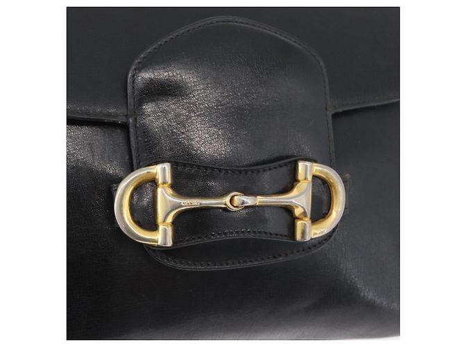 Céline Borsa a Spalla CELINE in Pelle Nera Oro Auth YKZ129 Nero D'oro - vista 14