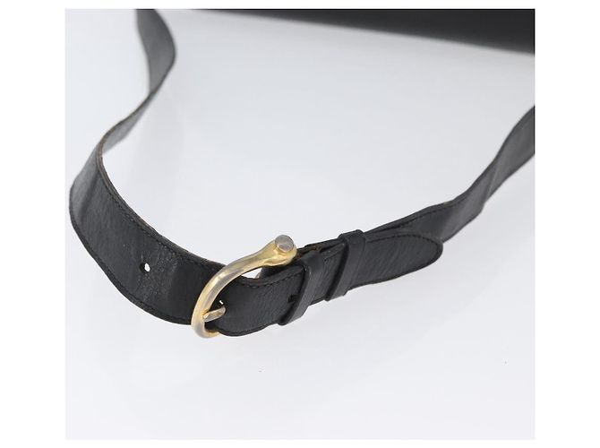 Céline Borsa a Spalla CELINE in Pelle Nera Oro Auth YKZ129 Nero D'oro - vista 7