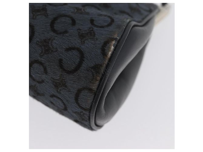 Céline Bolso de hombro de lona Macadam C de CELINE gris plateado auténtico YKZ580 Castaño Plata - vista 12