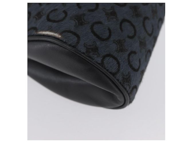 Céline Bolso de hombro de lona Macadam C de CELINE gris plateado auténtico YKZ580 Castaño Plata - vista 13