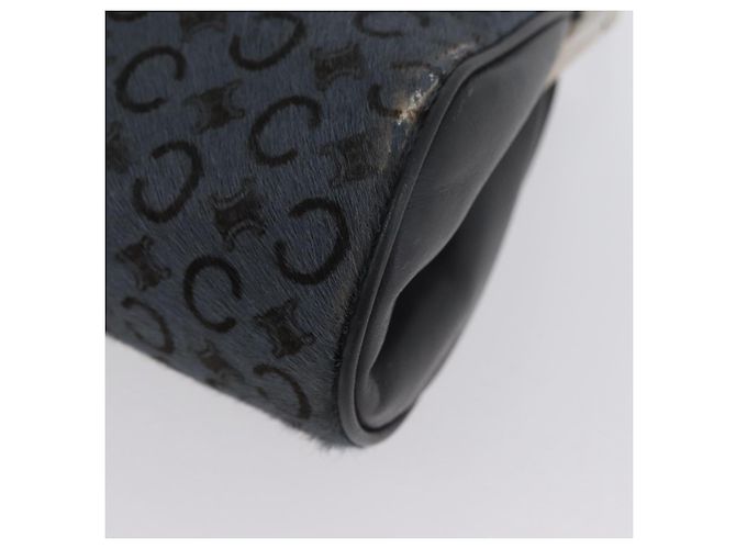 Céline Bolso de hombro de lona Macadam C de CELINE gris plateado auténtico YKZ580 Castaño Plata - vista 14