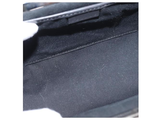 Céline Bolso de hombro de lona Macadam C de CELINE gris plateado auténtico YKZ580 Castaño Plata - vista 17
