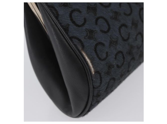 Céline Bolso de hombro de lona Macadam C de CELINE gris plateado auténtico YKZ580 Castaño Plata - vista 4