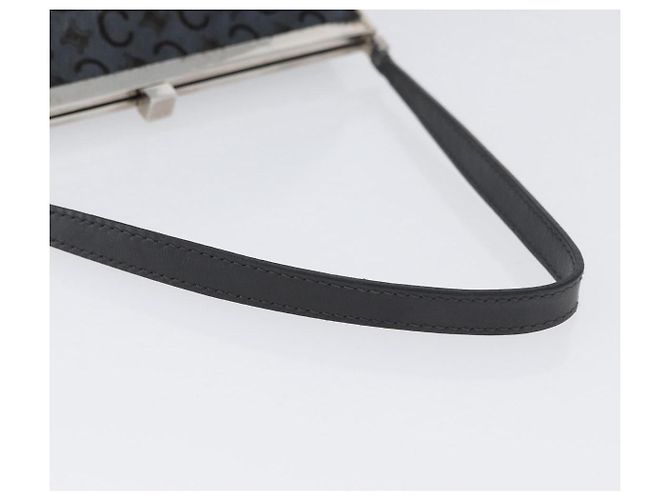 Céline Bolso de hombro de lona Macadam C de CELINE gris plateado auténtico YKZ580 Castaño Plata - vista 8