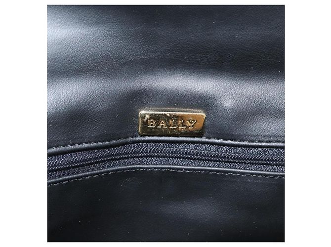 BALLY Borsa a Spalla in Pelle Nera e Oro Auth YKZ1046 Nero D'oro - vista 16